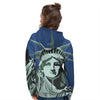 Statue Of Liberty American Print Women's Hoodie-grizzshop