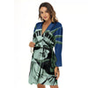 Statue Of Liberty American Print Women's Robe-grizzshop