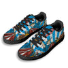 Statue Of Liberty USA Print Black Low Top Sneakers-grizzshop