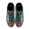 Statue Of Liberty USA Print Black Low Top Sneakers-grizzshop