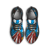 Statue Of Liberty USA Print Black Running Shoes-grizzshop