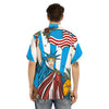 Statue Of Liberty USA Print Men's Hawaiian Shirt-grizzshop