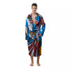 Statue Of Liberty USA Print Men's Robe-grizzshop