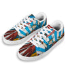 Statue Of Liberty USA Print White Low Top Sneakers-grizzshop