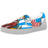 Statue Of Liberty USA Print White Slip On Shoes-grizzshop