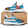 Statue Of Liberty USA Print White Walking Shoes-grizzshop