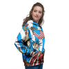 Statue Of Liberty USA Print Women's Hoodie-grizzshop