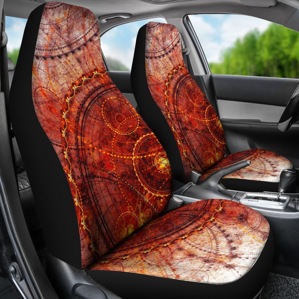 Steampunk Circles Car Seat Covers-grizzshop