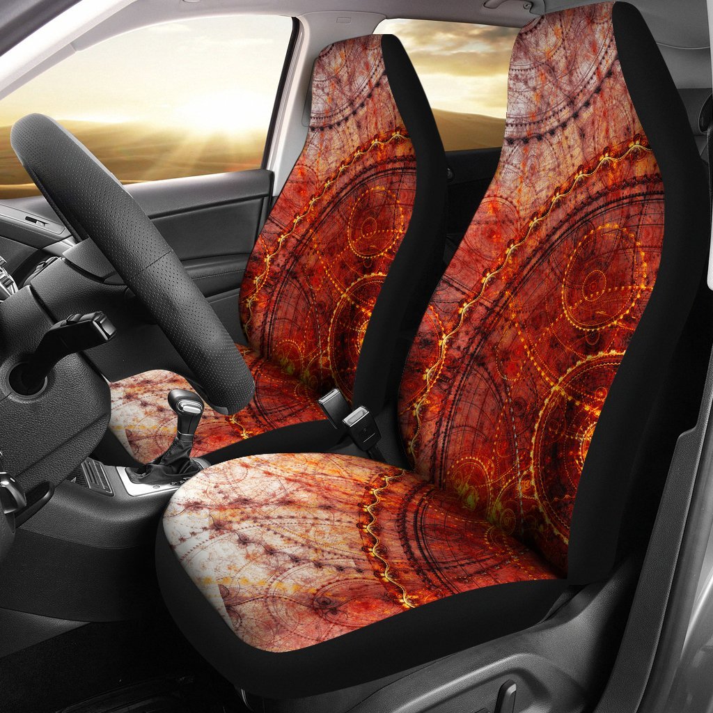 Steampunk Circles Car Seat Covers-grizzshop