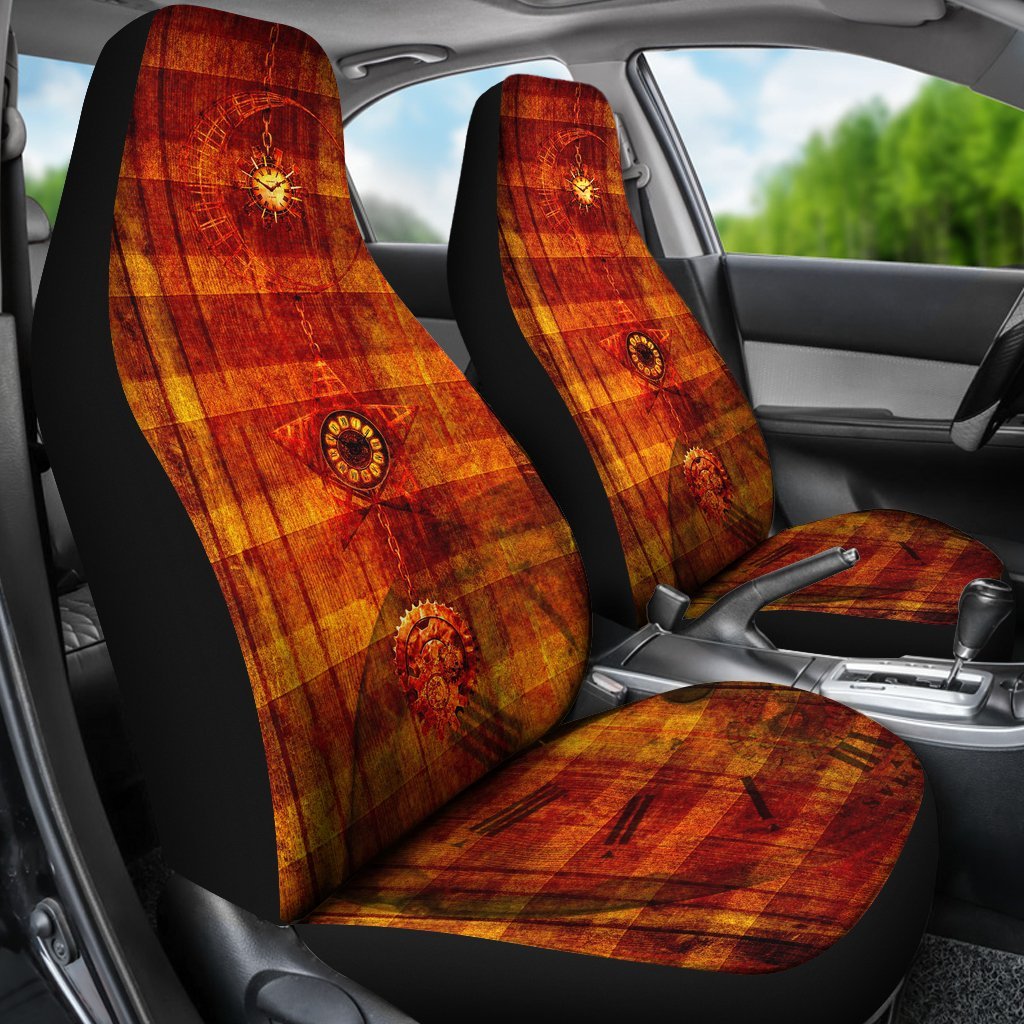 Steampunk Clock Car Seat Covers-grizzshop