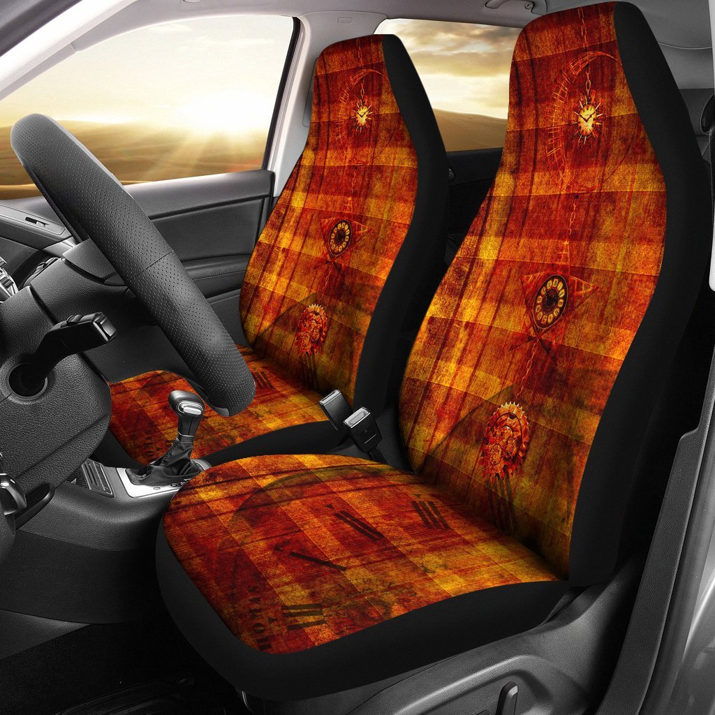 Steampunk Clock Car Seat Covers-grizzshop