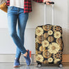 Steampunk Floral Pattern Print Luggage Cover Protector-grizzshop