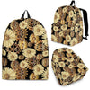 Steampunk Floral Pattern Print Premium Backpack-grizzshop