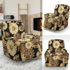 Steampunk Floral Pattern Print Recliner Cover-grizzshop