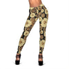 Steampunk Floral Print Pattern Women Leggings-grizzshop