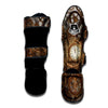 Steampunk Gears Clock Print Muay Thai Shin Guards-grizzshop