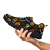 Steampunk Gears Print Pattern Black Sneaker-grizzshop