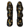 Steampunk Gears Print Pattern Muay Thai Shin Guards-grizzshop