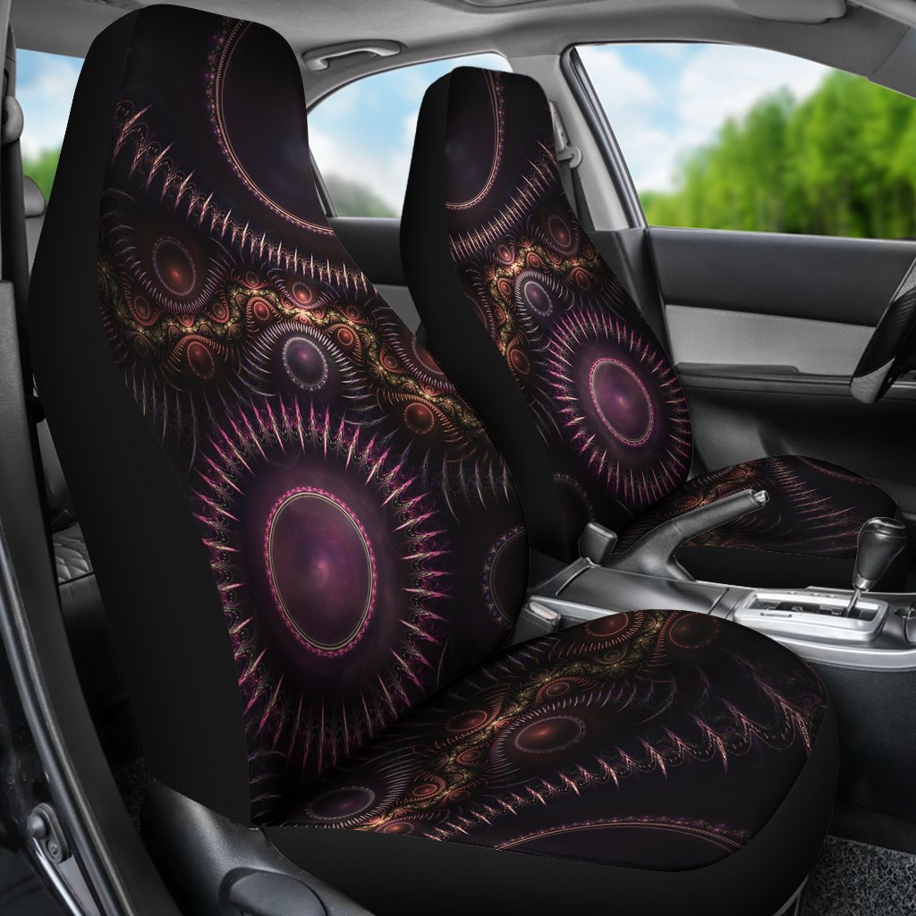 Steampunk Mandela Burst Car Seat Cover-grizzshop