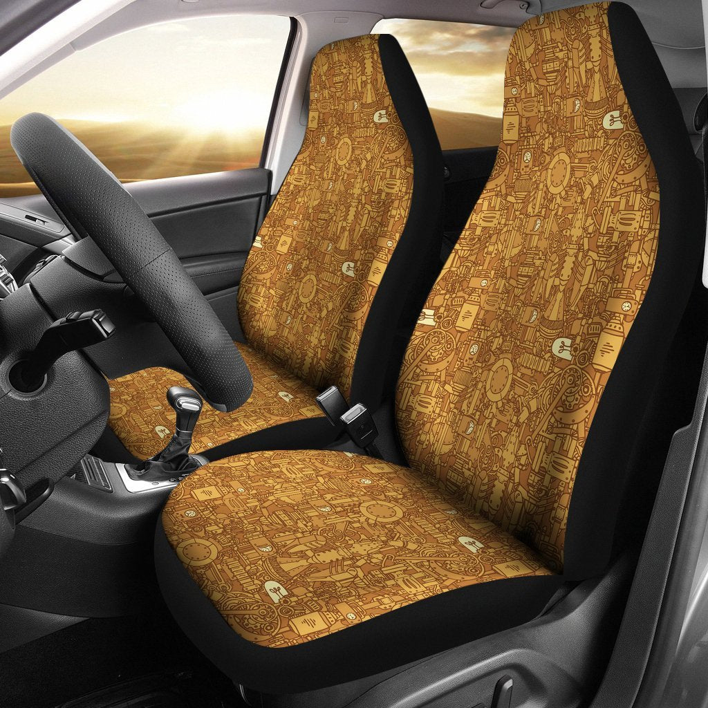 Steampunk Pattern Print Car Seat Cover-grizzshop