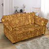 Steampunk Pattern Print Loveseat Cover-grizzshop