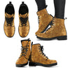 Steampunk Pattern Print Men Women Leather Boots-grizzshop