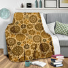 Steampunk Print Pattern Blanket-grizzshop