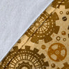 Steampunk Print Pattern Blanket-grizzshop