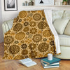 Steampunk Print Pattern Blanket-grizzshop