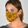 Steampunk Print Pattern Face Mask-grizzshop