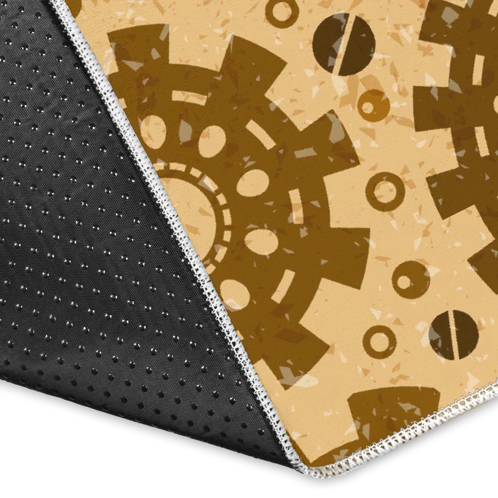 Steampunk Print Pattern Floor Mat-grizzshop