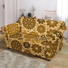 Steampunk Print Pattern Loveseat Cover-grizzshop