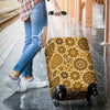 Steampunk Print Pattern Luggage Cover Protector-grizzshop