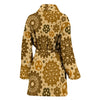 Steampunk Print Pattern Print Women Long Robe-grizzshop