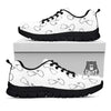 Stethoscope Sign Print Pattern Black Sneaker-grizzshop