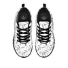 Stethoscope White And Black Print Pattern Black Sneaker-grizzshop