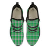 Stewart Plaid Saint Patrick's Day Print Pattern Black Athletic Shoes-grizzshop