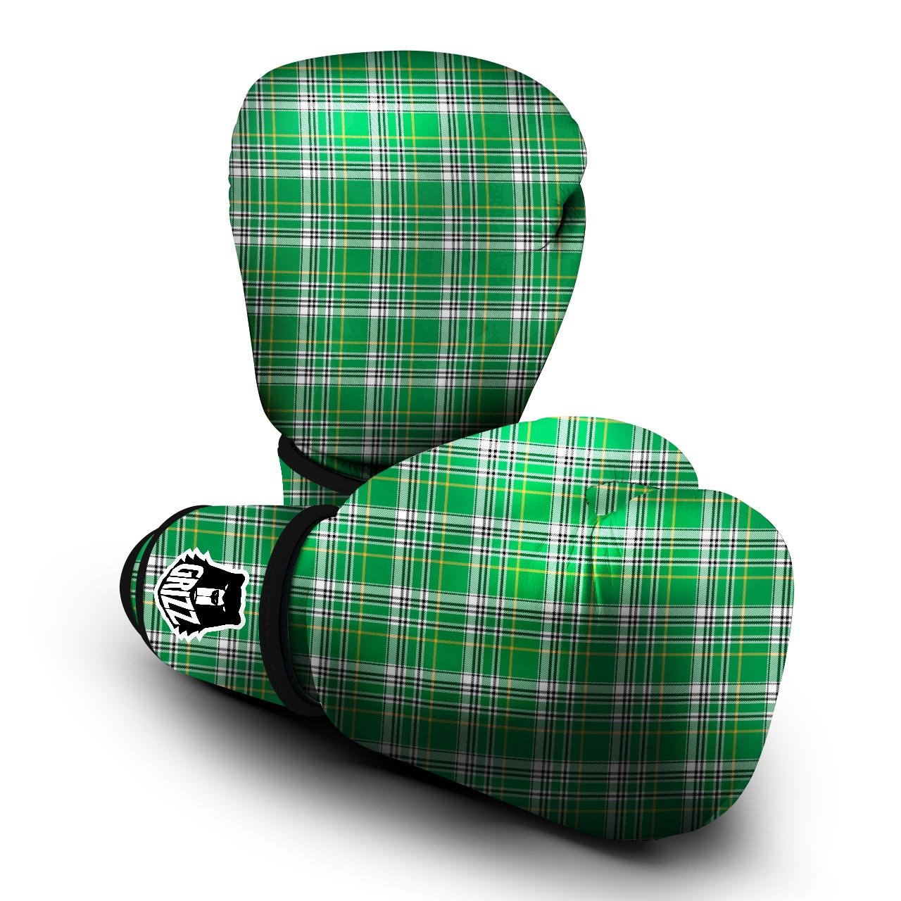 Stewart Plaid Saint Patrick's Day Print Pattern Boxing Gloves-grizzshop