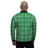 Stewart Plaid Saint Patrick's Day Print Pattern Men's Bomber Jacket-grizzshop