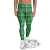 Stewart Plaid Saint Patrick's Day Print Pattern Men's Leggings-grizzshop