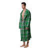 Stewart Plaid Saint Patrick's Day Print Pattern Men's Robe-grizzshop