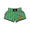 Stewart Plaid Saint Patrick's Day Print Pattern Muay Thai Boxing Shorts-grizzshop