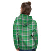 Stewart Plaid Saint Patrick's Day Print Pattern Women's Hoodie-grizzshop