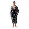 Sticks Lacrosse Ornate Wing Print Men's Robe-grizzshop