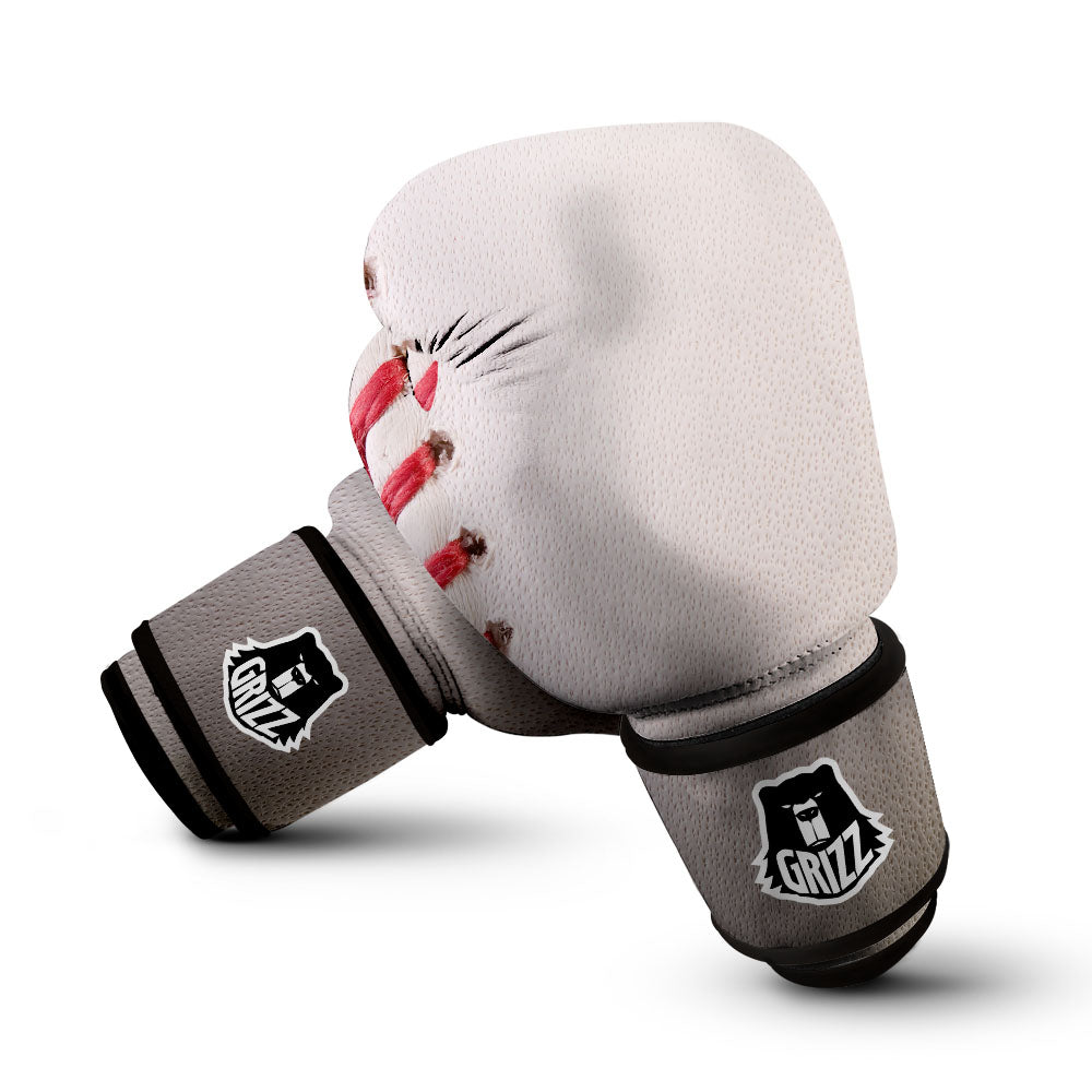 Stitching Baseball Print Boxing Gloves-grizzshop