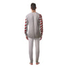 Stitching Baseball Print Men's Pajamas-grizzshop