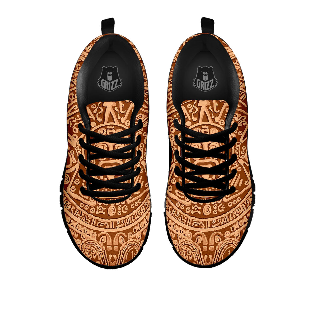 Stone Mayan Print Black Sneaker-grizzshop