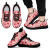 Strawberry Cake Pattern Print Black Sneaker Shoes For Men Women-grizzshop