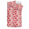 Strawberry Cake Pattern Print Duvet Cover Bedding Set-grizzshop