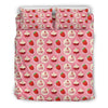 Strawberry Cake Pattern Print Duvet Cover Bedding Set-grizzshop